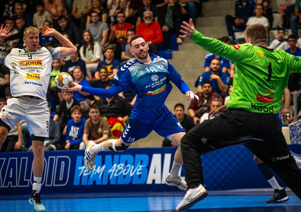 AEK Athens and HC Alkaloid use home advantage